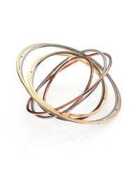 Delfina Delettrez | Metallic Tourbillion Seven-circle Bangle Bracelet | Lyst