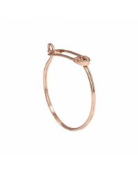 Sydney Evan - Pink Rose Gold & Diamond Safety Pin Bracelet - Lyst