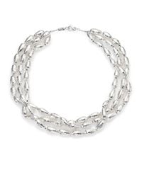 Ippolita | Metallic Glamazon Sterling Silver Uovo Bead Three-Strand Necklace | Lyst