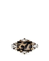 Erickson Beamon | Black 'sacred Geometry' Glitter Crystal Ring | Lyst