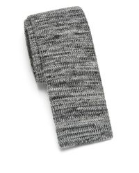 Saks Fifth Avenue | Gray Anonymous Ism Marled Knit Cotton Tie for Men | Lyst