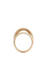 St. John | Metallic Concentric Tubular Ring | Lyst