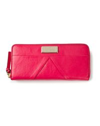 Lyst - Marc by marc jacobs Slim Zip Around Wallet in Pink