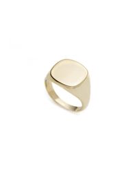 Lulu Frost | Metallic Customizable Signet Ring - Gold | Lyst