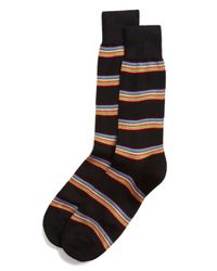 Paul Smith | Black Multi Stripe Socks for Men | Lyst