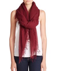 Chan Luu | Red Cashmere & Silk Scarf | Lyst