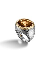 John Hardy | Brown East-West Oval Ring | Lyst