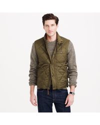 Lyst - J.Crew Nylon Sussex Quilted Vest in Green for Men