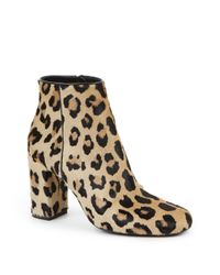 Saint Laurent | Animal Babies Leopard-print Pony Hair Ankle Boots | Lyst