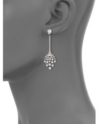 Adriana Orsini | Metallic Frozen Pendant Drop Earrings | Lyst