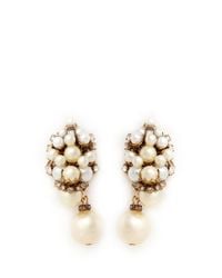 Erickson Beamon | Metallic 'grapes Of Wrath' Crystal Trim Faux Pearl Earrings | Lyst