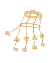Eddie Borgo | Metallic Jacket Multi Ring Hand Piece | Lyst