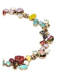 J.Crew | Multicolor Crystal Foliage Necklace | Lyst