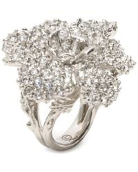 Alexander McQueen | Metallic Flower Ring | Lyst