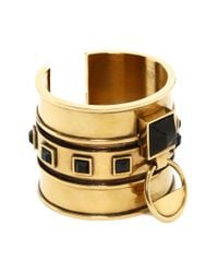 Alexander McQueen | Metallic Square Enamel Bracelet | Lyst