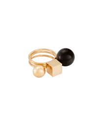 Trina Turk | Black Stackable Ring | Lyst
