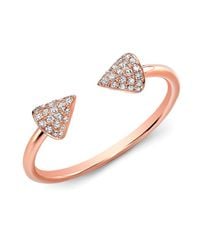Anne Sisteron - Pink 14kt Rose Gold Diamond Taurus Ring - Lyst