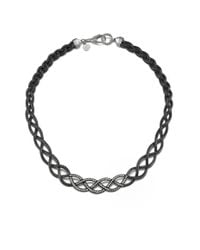 John Hardy | Black Classic Chain Collar Braided Necklace | Lyst