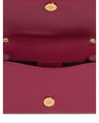Ferragamo | Red Saffiano Leather Shoulder Bag | Lyst