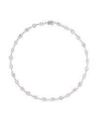 CZ by Kenneth Jay Lane | Metallic Multi Cut Cubic Zirconia Necklace | Lyst
