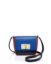Olivia Clergue | Blue Gertrude Mini Color Block Crossbody | Lyst