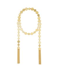 Arme De L'Amour | Metallic Punch Hole Necklace With Tassel | Lyst