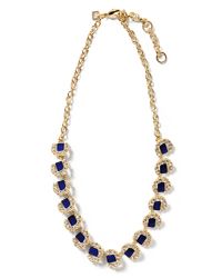 Banana Republic Metallic Wish Necklace Navy