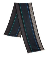 Paul Smith | Green Wool & Silk Blend Scarf for Men | Lyst