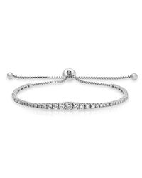 Anne Sisteron - Metallic 14kt White Gold Diamond Tie Back Bracelet - Lyst