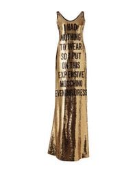 Moschino | Metallic Nothing To Wear Sequin Gown | Lyst