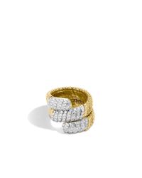 John Hardy | Metallic Classic Chain Double Coil Ring | Lyst