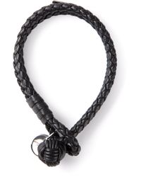Bottega Veneta | Black Intrecciato Leather Double | Lyst