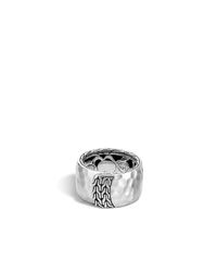 John Hardy | Metallic Classic Chain Overlap Band Ring | Lyst