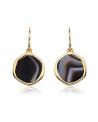 Monica Vinader | Black Atlantis Gem Earrings | Lyst