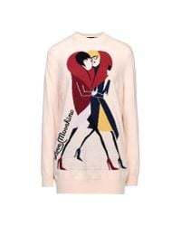 Love Moschino | Pink Long Sleeve Sweater | Lyst