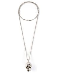 Alexander McQueen | Metallic Skull Necklace for Men | Lyst