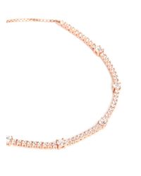 Carat* | Pink 'phoebe' Diamanté Rose Gold Vermeil Bracelet | Lyst