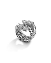 John Hardy | Metallic Coil Ring | Lyst