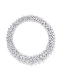 CZ by Kenneth Jay Lane | White Multi Cut Cubic Zirconia Collar Necklace | Lyst