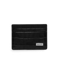 Michael Kors | Black Croc-embossed Leath for Men | Lyst