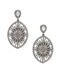 Adriana Orsini | Metallic Radiance Crystal Sun Drop Earrings | Lyst