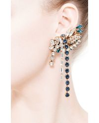 Bijoux Heart | White Large Swarovski-Crystal Left Ear Cuff | Lyst