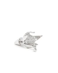 Eddie Borgo | Metallic Crystal Pavé Rose Bud Earrings | Lyst