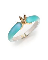 Alexis Bittar | Blue Desert Jasmine Lucite Iridescent Bumble Bee Bangle Bracelet | Lyst