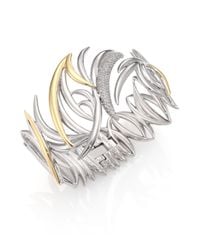 Eddie Borgo | Metallic Pavé Crystal Prickle Cuff Bracelet | Lyst