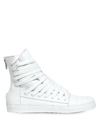 Kris Van Assche | White Leather High Top Sneakers for Men | Lyst