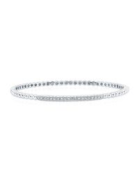 Anne Sisteron - Metallic 14kt White Gold Diamond Ball Bangle Bracelet - Lyst