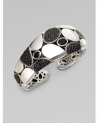 John Hardy | Metallic Black Sapphire, Black Chalcedony And Sterling Silver Bracelet | Lyst