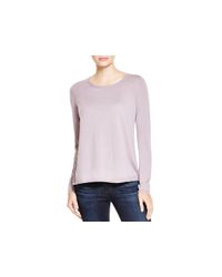 Joie | Gray Jasmine Silk Back Sweater | Lyst