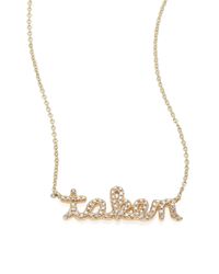 Sydney Evan | Metallic Diamond & 14k Yellow Gold Taken Necklace | Lyst